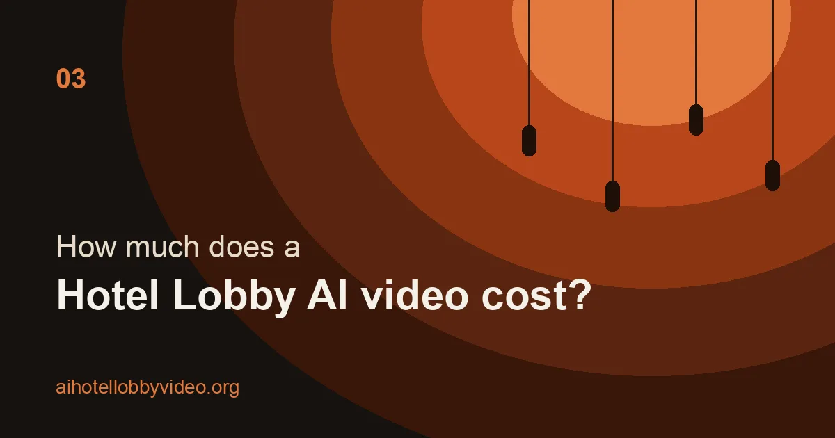 Hotel Lobby AI Video Cost: One-Time Credits or a Subscription?